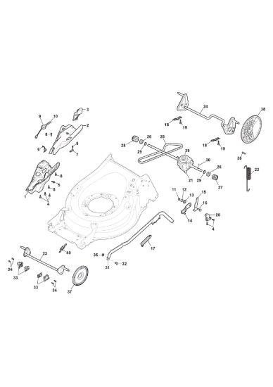 Picture of Chassis E Regolazione Altezza di Taglio