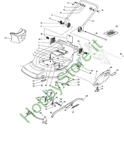 Picture of Chassis E Regolazione Altezza di Taglio
