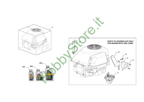 Picture of Motore Completo, Pompa Benzina