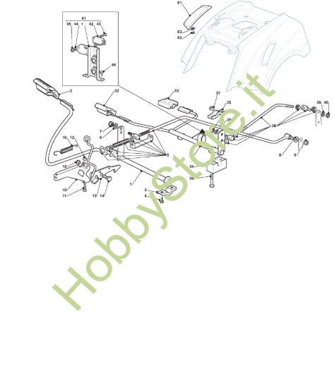 Picture of Comando Freno E Comando Cambio - Hydrogear