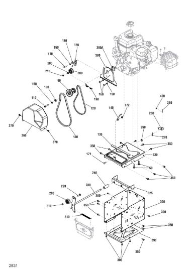 Picture of Engine, belts