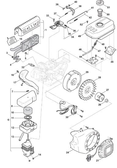 Picture of Motore - Ass. Avviatore, Serbatoio