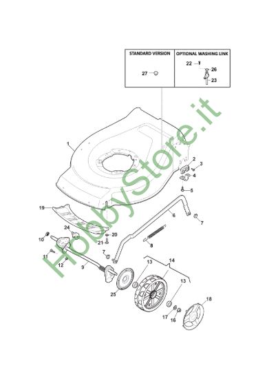 Picture of Chassis E Regolazione Altezza di Taglio