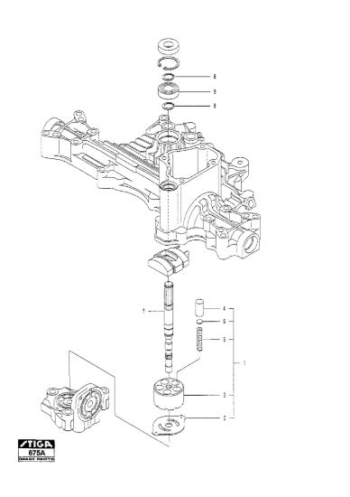 Picture of Kanzaki Transaxle K-55B Pump Shaft