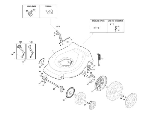Picture of Chassis E Regolazione Altezza di Taglio