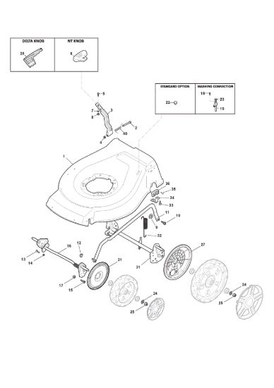 Picture of Chassis E Regolazione Altezza di Taglio