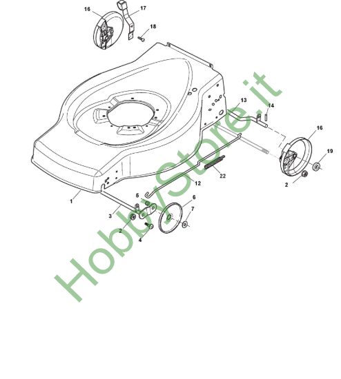 Picture of Chassis E Regolazione Altezza di Taglio