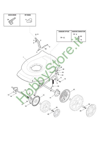 Picture of Chassis E Regolazione Altezza di Taglio