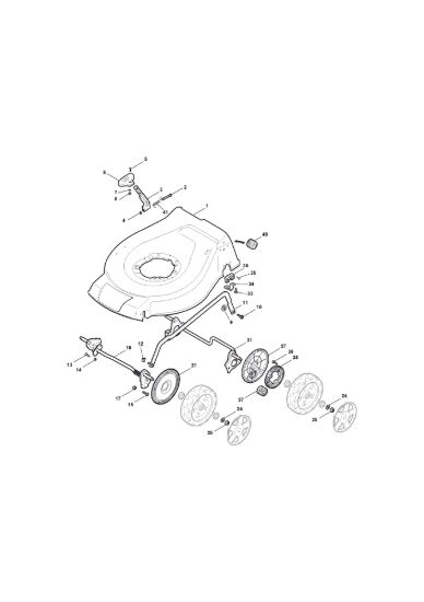 Picture of Chassis E Regolazione Altezza di Taglio