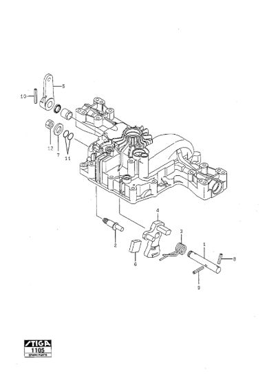 Picture of Kanzaki Transaxle K46G Control Shaft