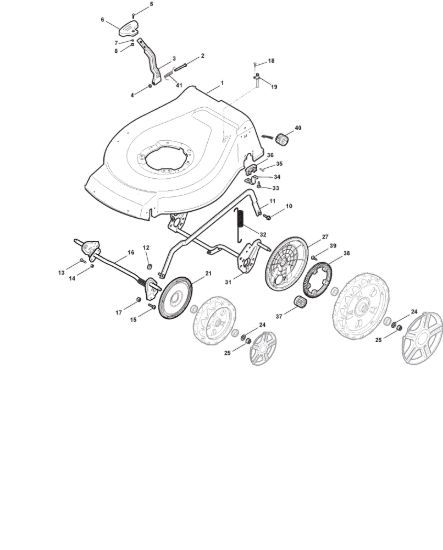 Picture of Chassis E Regolazione Altezza di Taglio