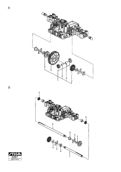 Picture of Kanzaki Transaxle K574B-K574F Diff.Gear-Axle Shafts