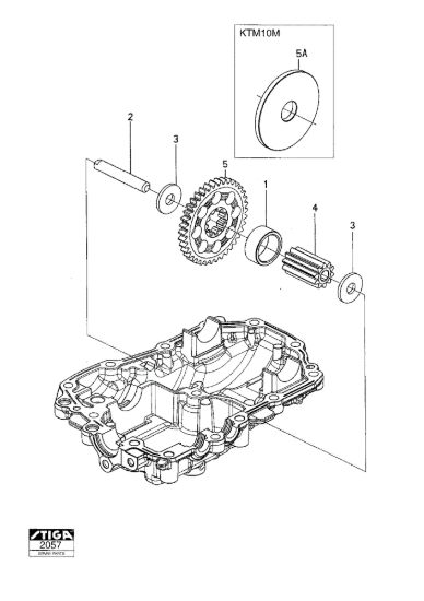 Picture of Kanzaki Transaxle Ktm10F-Ktm10G-Ktm10M Final Pinion