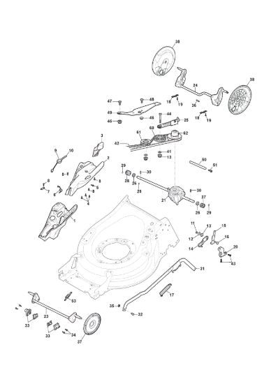 Picture of Chassis E Regolazione Altezza di Taglio