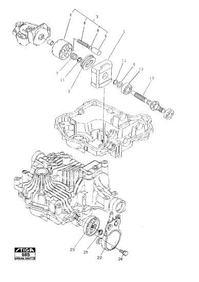 Picture of Kanzaki Transaxle K-61E Motor Shaft-Brake