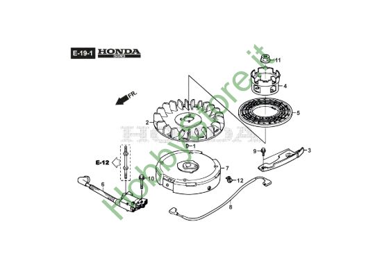 Picture of Volano Motore/Bobina Accensione - GCV190A S1-G7-SD