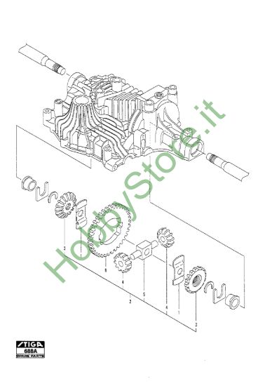 Picture of Kanzaki Transaxle K-61E Differential Gear