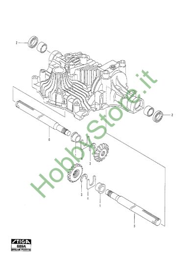 Picture of Kanzaki Transaxle K-61E Axle Shaft
