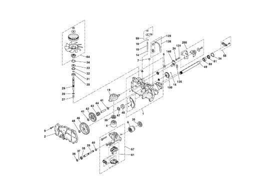 Picture of Transaxle, Parte Sx, (Hydrogear Ezt D-Shaft)
