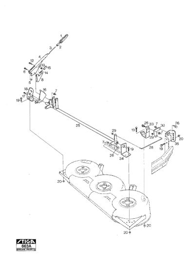 Picture of Mower Deck 102M Controls