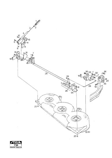 Picture of Mower Deck 102M Controls