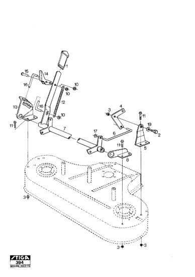 Picture of Mower Deck 85B Controls