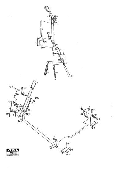 Picture of Mower Deck 85B Controls Lifting Device