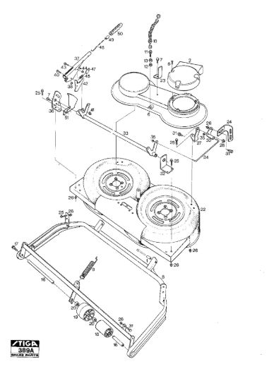 Picture of Mower Deck 85M Frame Controls