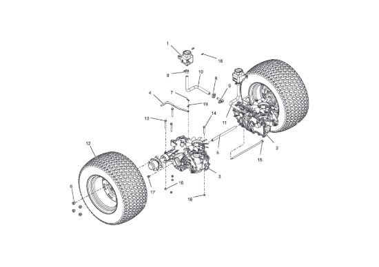 Picture of Rear Tires And Transaxle
