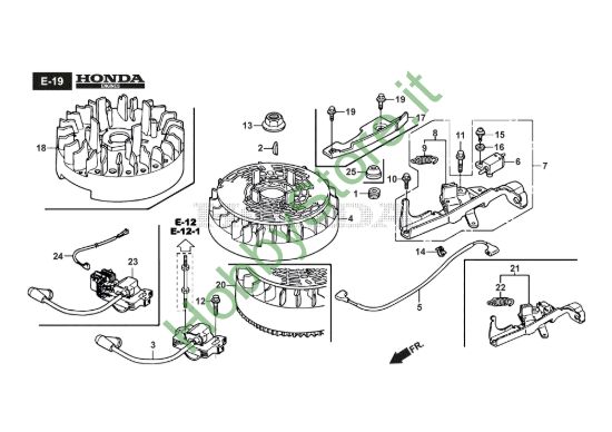 Picture of Volano Motore/Bobina Accensione - GCV190A S4 LE SD