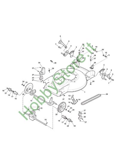 Picture of Chassis E Regolazione Altezza di Taglio