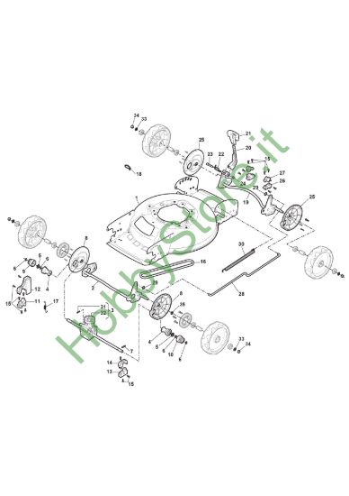 Picture of Chassis E Regolazione Altezza di Taglio