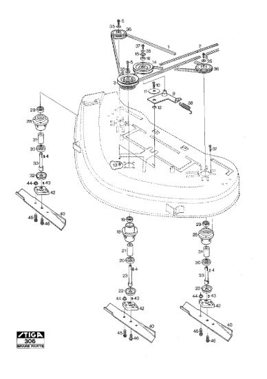 Picture of Mower Deck 110S Blades