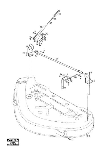 Picture of Mower Deck 110S Controls