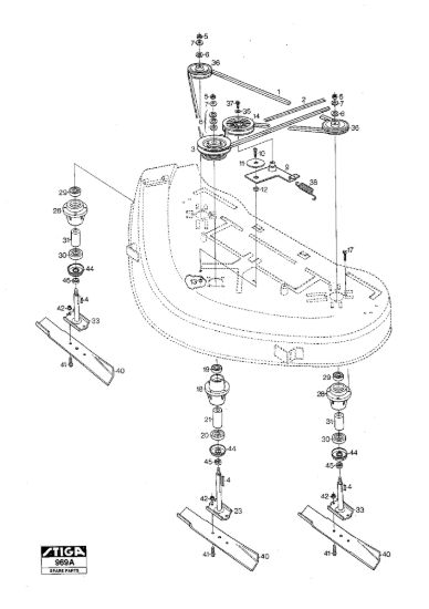 Picture of Mower Deck 110S Blades