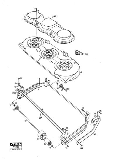 Picture of Mower Deck 121M Frame