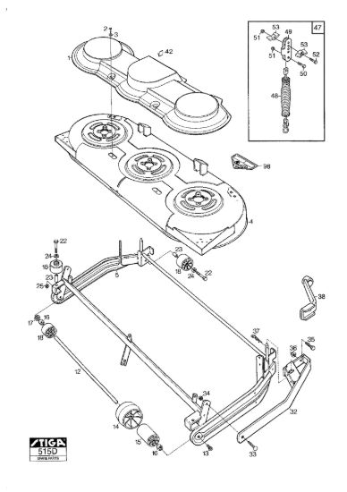 Picture of Mower Deck 121M Frame