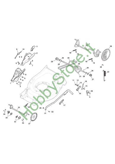 Picture of Chassis E Regolazione Altezza di Taglio