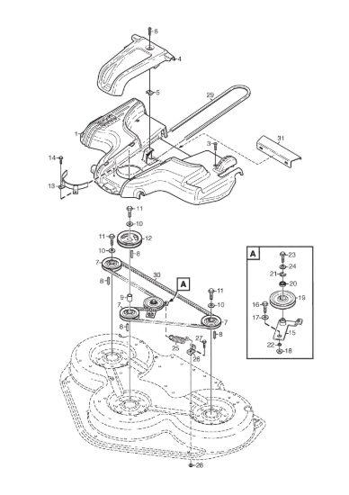 Picture of Mower Deck 125 Combi Pro Trasmissione