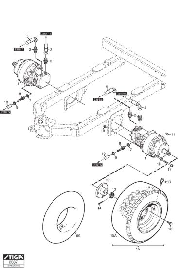 Picture of Wheel engine-rear