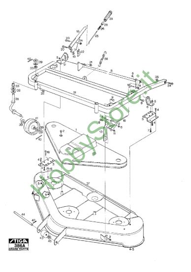 Picture of Mower Deck 122B Frame Controls