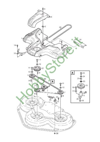 Picture of Mower Deck 125 Combi Pro Trasmissione