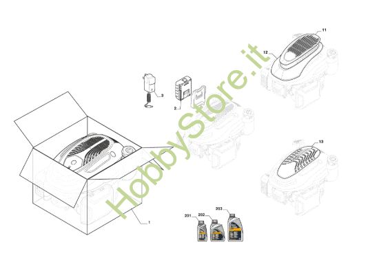 Picture of Motore Completo, Copertura Motore