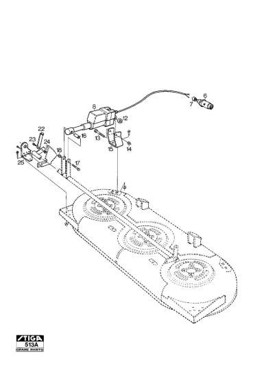 Picture of El. Mowing Height Adj (Fits 102M-121M)