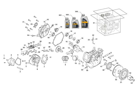 Picture of Motore WS 420 - Pistone, Albero Motore