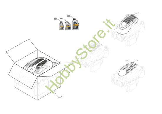 Picture of Motore Completo, Copertura Motore