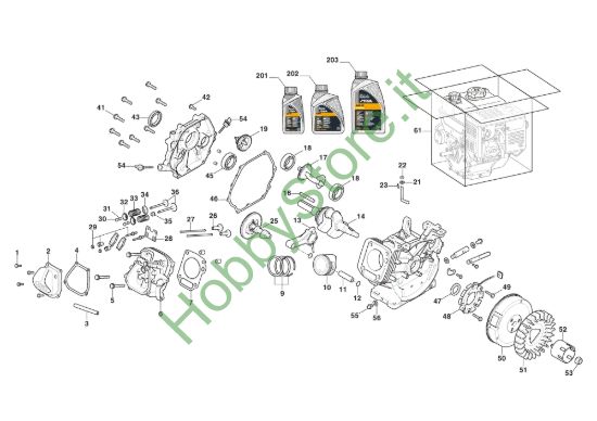 Picture of Motore WS 380 - Pistone, Albero Motore