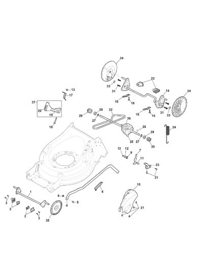 Picture of Chassis E Regolazione Altezza di Taglio