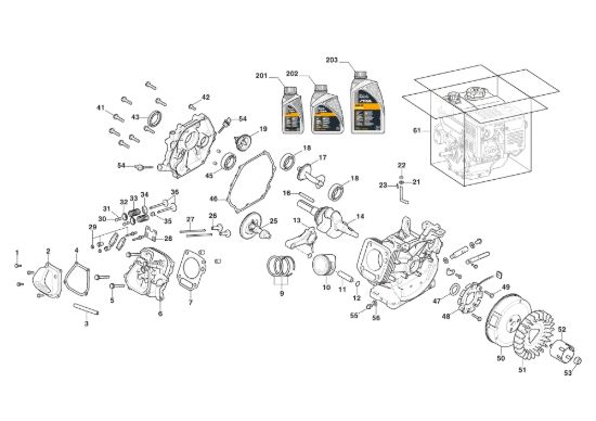 Picture of Motore WS 380 - Pistone, Albero Motore