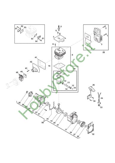 Picture of Albero Motore, Ass. Cilindro-Pistone, Carburatore